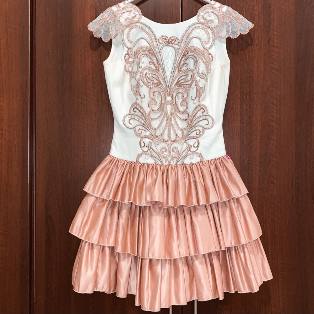 Butterfly embellished cocktail dress